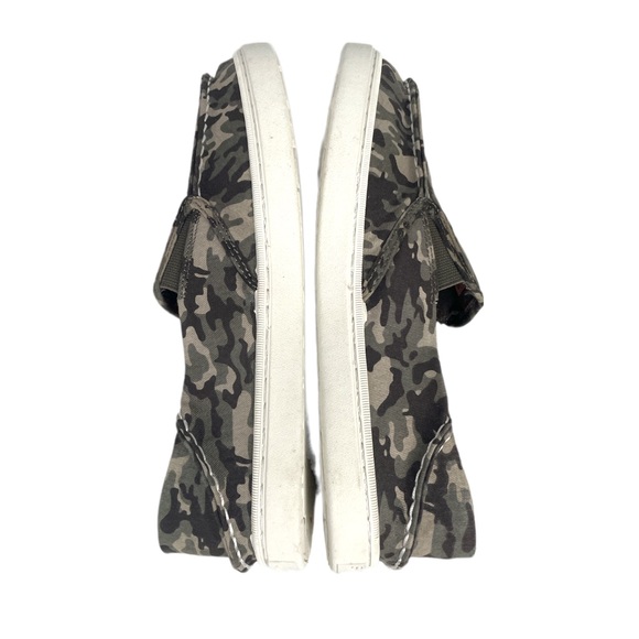 Sperry Top Siders Salty Washable Shoes Camo Green Tan Size 7 - Picture 6 of 7